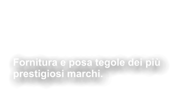 Fornitura &  posa Tegole Fornitura e posa tegole dei più  prestigiosi marchi.